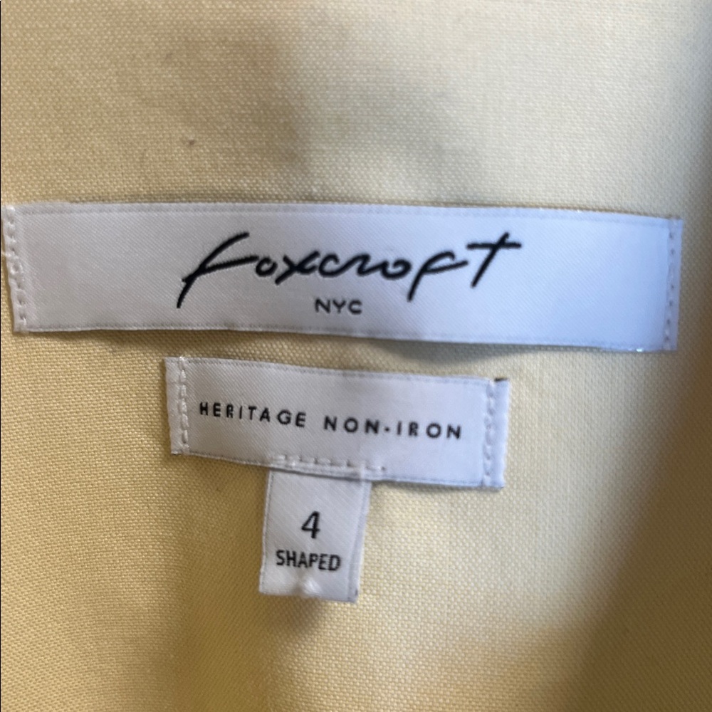 Foxcroft Yellow Women's Blouse - Picture 2 of 6